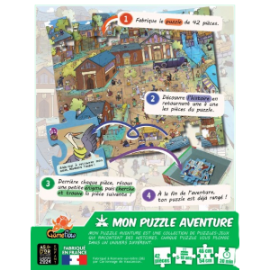 puzzle aventure Petits Détectives dos boite