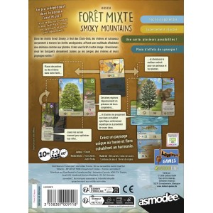 jeu de société Forêt Mixte Smoky Mountains dos boîte