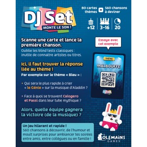 jeu de société DJ Set Monte le Son dos boîte