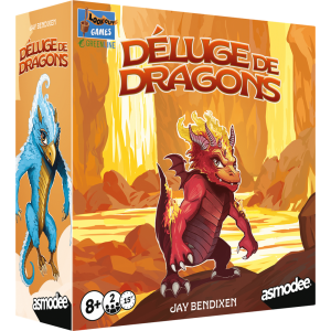 Déluge de Dragons – boîte du jeu de cartes tactique pour 2 joueurs dès 8 ans