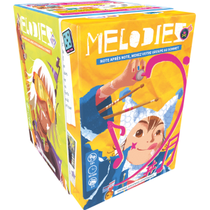 Dos Boîte du jeu Melodies de Next Move Games, jeu de cartes coopératif musical pour 2 à 5 joueurs dès 10 ans