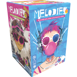 Boîte du jeu Melodies de Next Move Games, jeu de cartes coopératif musical pour 2 à 5 joueurs dès 10 ans