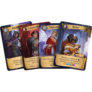 Boîte de Citadelles Duel, jeu de stratégie et de construction de cité pour deux joueurs cartes