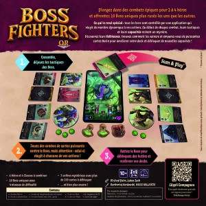 Boîte de Boss Fighters QR, dos boite