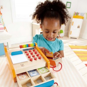 Caisse enregistreuse avec lecteur de cartes bancaires et scanner