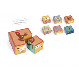 Puzzle de la ferme en 4 blocs Puzzle de la ferme en 4 blocs
