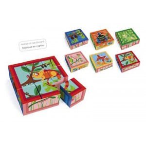 Puzzle de la jungle en 9 blocs Puzzle de la jungle en 9 blocs