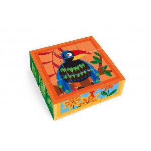 Puzzle de la jungle en 9 blocs Puzzle de la jungle en 9 blocs