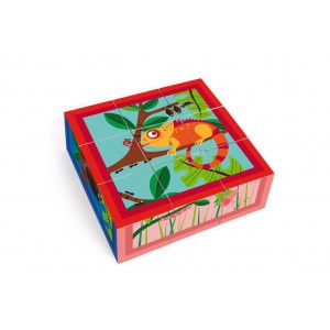 Puzzle de la jungle en 9 blocs Puzzle de la jungle en 9 blocs