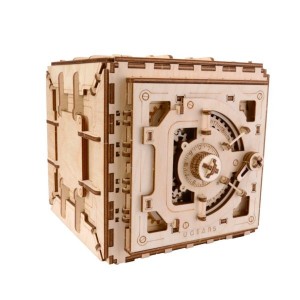 Coffre fort Ugears - Maquette en bois animée Coffre fort Ugears - Maquette en bois animée