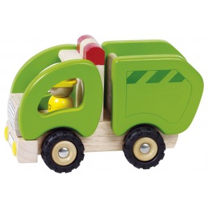 Le camion poubelle en bois Le camion poubelle en bois