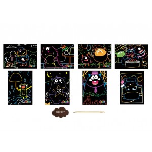 Les Gentils Monstres - Scratch Art Les Gentils Monstres - Scratch Art