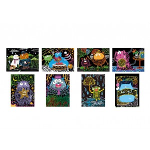 Les Gentils Monstres - Scratch Art Les Gentils Monstres - Scratch Art