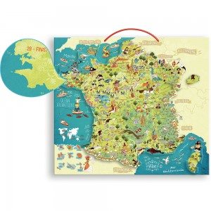 Cartes des merveilles de France magnétiq