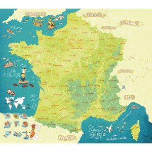 Cartes des merveilles de France magnétiq