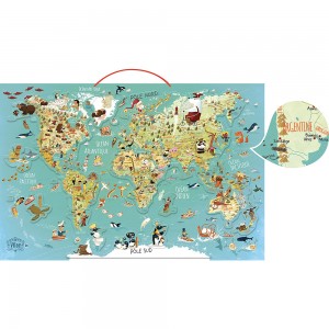 Cartes magnétique du monde fantastique