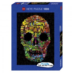 PUZZLE 1000p DOODLE SKULL HEYE