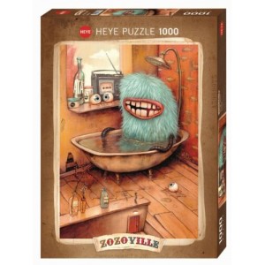 PUZZLE 1000p ZOZOVILLE BAIGNOIRE HEYE