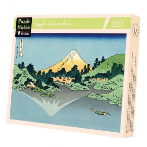 Reflet du Mont Fuji - Puzzle en bois - 80 pièces