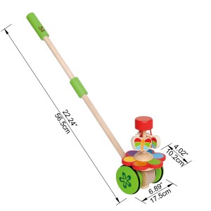 Jouet à pousser - les papillons dansants