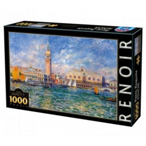 Puzzle 1000 pièces - Pierre-Auguste Renoir: Le Palais des Doges, Venise