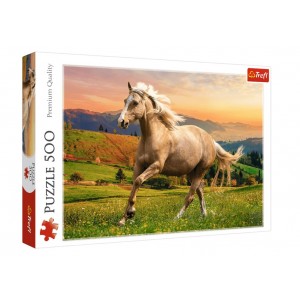 Galop sous le soleil d'après-midi - Puzzle 500 pièces