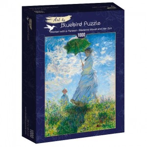 Monet - La femme au parasol - Madame Monet et son fils -  Puzzle 1000 pièces