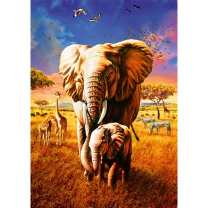 Elephant -  Puzzle 1000 pièces