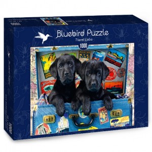 Chiens en valise -  Puzzle 1000 pièces