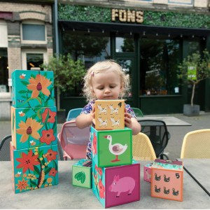 Pyramide des animaux de la ferme - cubes gigognes