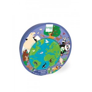 Puzzle contour du Monde Puzzle contour du Monde