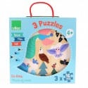 Coffre puzzle 3x16 Animaux du monde