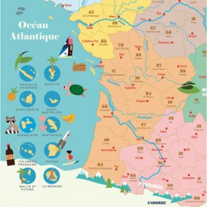 Carte de France Ingela P. Arrhenius