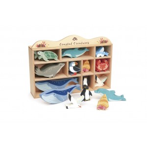 Set d'aniamux marins avec étagère