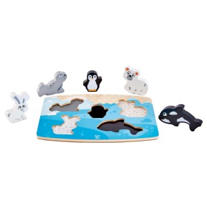 Puzzle tactile : Animaux polaire Puzzle tactile : Animaux polaire