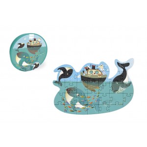 Puzzle contour baleine