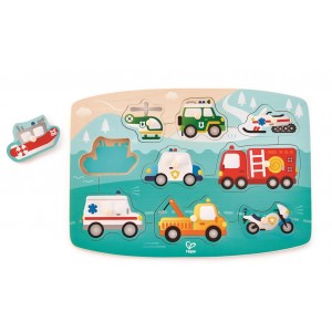 Puzzle à bouton : véhicules prioritaires Puzzle à bouton : véhicules prioritaires