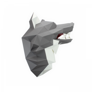 Loup en papier 3d
