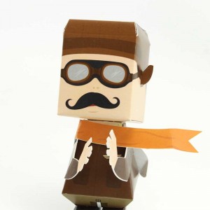 Papertoy Aviateur - Imprimé