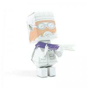 Papertoy Aviateur à colorier