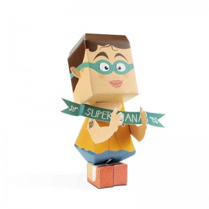 Papertoy Super Nana - Imprimé