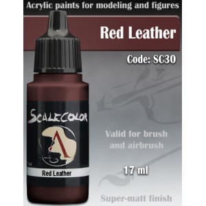 RED LEATHER  - SCALE COLOR RANGE