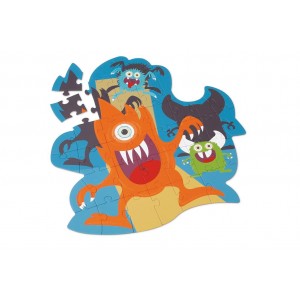 Puzzle contour Monstres Puzzle contour Monstres