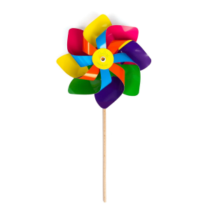 Moulin à vent multicolores