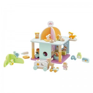 Clinique vétérinaire et ses animaux