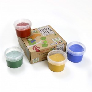 4 pots de peinture doigts - AKI 4 pots de peinture doigts - AKI