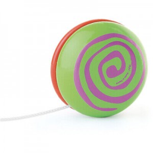 yoyo spirale bicolores rouge