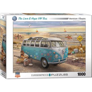 Love Hope vw Bus - Puzzle 1000 pièces