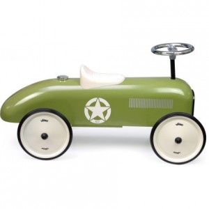 Porteur voiture vintage kaki