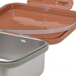 Boîte à goûter Inox Caramel Happy Prints Boîte à goûter Inox Caramel Happy Prints